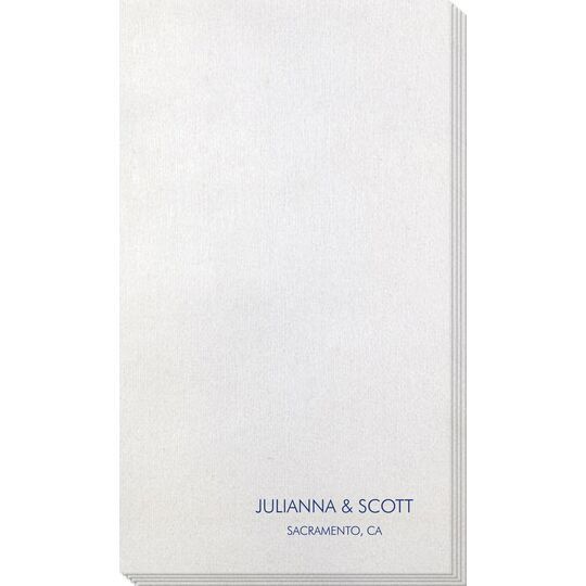 Small Text Bamboo Luxe Guest Towels